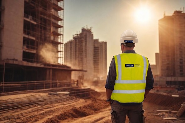 Intirbim engineer overseeing a Middle East commercial build