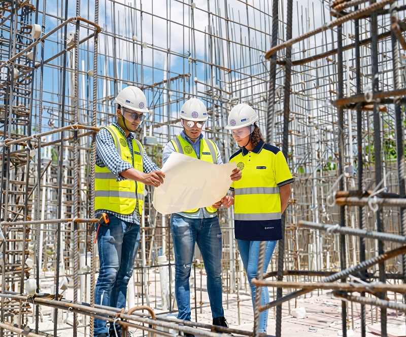 Industrial construction site